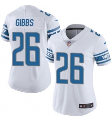 Women's Nike Detroit Lions #26 Jahmyr Gibbs White Stitched NFL Vapor Untouchable Limited Jersey