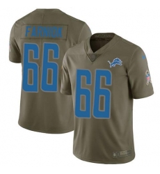 Men's Nike Detroit Lions #66 Matt Farniok Olive Stitched NFL Limited 2017 Salute To Service Jersey