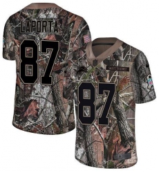 Men's Nike Detroit Lions #87 Sam LaPorta Camo Stitched NFL Limited Rush Realtree Jersey