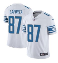 Men's Nike Detroit Lions #87 Sam LaPorta White Stitched NFL Vapor Untouchable Limited Jersey