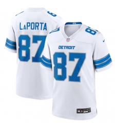 Unisex Detroit Lions #87 Sam LaPorta Nike White 2nd Alternate Jersey