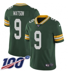 Men's Green Bay Packers #9 Christian Watson Green Team Color Stitched NFL 100th Season Vapor Untouchable Limited Jersey