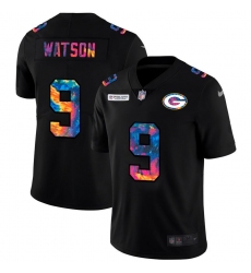 Men's Green Bay Packers #9 Christian Watson Nike Multi-Color Black 2020 NFL Crucial Catch Vapor Untouchable Limited Jersey