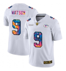 Men's Green Bay Packers #9 Christian Watson White Nike Multi-Color 2020 NFL Crucial Catch Limited NFL Jersey