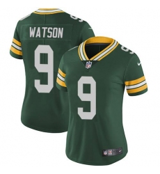 Women's Nike Green Bay Packers #9 Christian Watson Green Team Color Stitched NFL Vapor Untouchable Limited Jersey