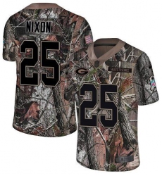 Men's Nike Green Bay Packers #25 Keisean Nixon Camo Stitched NFL Limited Rush Realtree Jersey