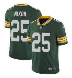 Men's Nike Green Bay Packers #25 Keisean Nixon Green Team Color Stitched NFL Vapor Untouchable Limited Jersey