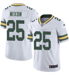 Men's Nike Green Bay Packers #25 Keisean Nixon White Stitched NFL Vapor Untouchable Limited Jersey