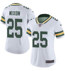 Women's Nike Green Bay Packers #25 Keisean Nixon White Stitched NFL Vapor Untouchable Limited Jersey