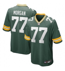 Unisex Green Bay Packers #77 Jordan Morgan Nike Green 2024 NFL Draft First Round Pick Player Game Jersey