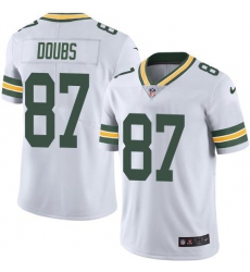 Men's Nike Green Bay Packers #87 Romeo Doubs White Stitched NFL Vapor Untouchable Limited Jersey