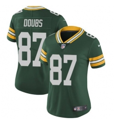 Women's Nike Green Bay Packers #87 Romeo Doubs Green Team Color 100th Season Stitched NFL Vapor Untouchable Limited Jersey