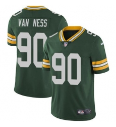 Men's Nike Green Bay Packers #90 Lukas Van Ness Green Team Color Stitched NFL Vapor Untouchable Limited Jersey