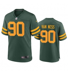 Men's Nike Green Bay Packers #90 Lukas Van Ness Nike Alternate Game Player NFL Jersey - Green