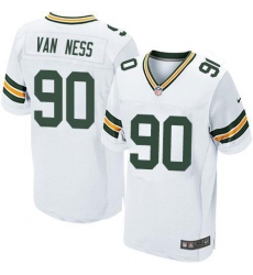 Men's Nike Green Bay Packers #90 Lukas Van Ness White Stitched NFL New Elite Jersey