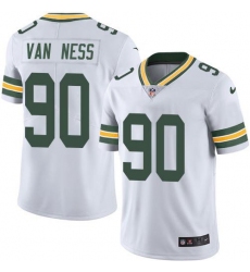 Men's Nike Green Bay Packers #90 Lukas Van Ness White Stitched NFL Vapor Untouchable Limited Jersey