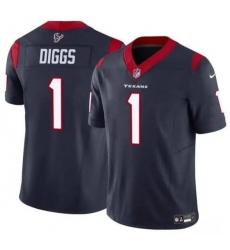 Unisex Houston Texans #1 Stefon Diggs Navy Vapor Untouchable Limited Stitched Jersey