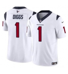 Unisex Houston Texans #1 Stefon Diggs White Vapor Untouchable Limited Stitched Jersey