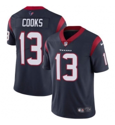 Men's Nike Houston Texans #13 Brandin Cooks Navy Blue Team Color Stitched NFL Vapor Untouchable Limited Jersey