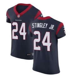 Men's Nike Houston Texans #24 Derek Stingley Jr. Navy Blue Team Color Stitched NFL Vapor Untouchable Elite Jersey