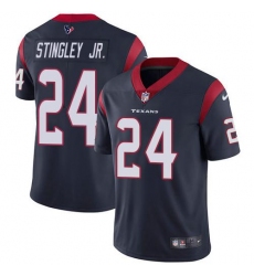 Men's Nike Houston Texans #24 Derek Stingley Jr. Navy Blue Team Color Stitched NFL Vapor Untouchable Limited Jersey