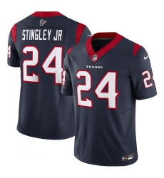 Men's Nike Houston Texans #24 Derek Stingley Jr. Navy Vapor F.U.S.E. Limited Jersey