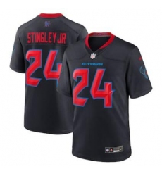 Unisex Houston Texans #24 Derek Stingley Jr. Nike Navy 2nd Alternate Game Jersey