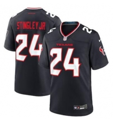 Unisex Houston Texans #24 Derek Stingley Jr. Nike Navy Game Jersey