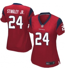 Women's Nike Houston Texans #24 Derek Stingley Jr. Red Alternate Stitched NFL Elite Jersey