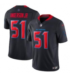 Unisex Houston Texans #51 Will Anderson Jr. Nike Navy 2nd Alternate Vapor F.U.S.E. Limited Jersey