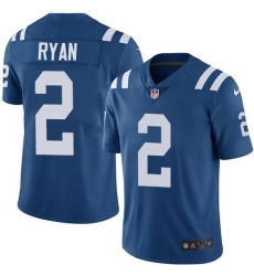 Men's Nike Indianapolis Colts #2 Matt Ryan Nike Royal Retired Player Limited Jersey