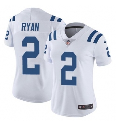 Women's Nike Indianapolis Colts #2 Matt Ryan White Stitched NFL Vapor Untouchable Limited Jersey