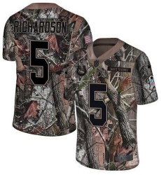 Men's Nike Indianapolis Colts #5 Anthony Richardson Camo Stitched NFL Limited Rush Realtree Jersey