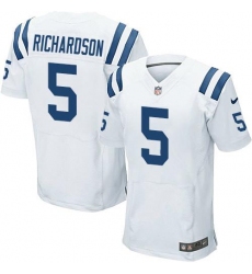 Men's Nike Indianapolis Colts #5 Anthony Richardson White Stitched NFL Elite Jersey