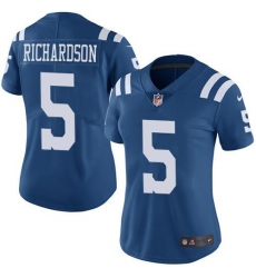 Women's Nike Indianapolis Colts #5 Anthony Richardson Royal Blue Stitched NFL Limited Rush Jersey