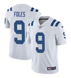 Men's Nike Indianapolis Colts #9 Nick Foles Nike White Retired Player Limited Jersey