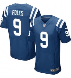 Men's Nike Indianapolis Colts #9 Nick Foles Royal Blue Team Color Stitched NFL Vapor Untouchable Elite Jersey