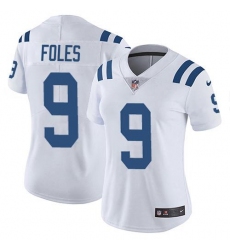 Women's Nike Indianapolis Colts #9 Nick Foles White Stitched NFL Vapor Untouchable Limited Jersey