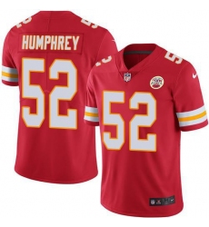 Men's Nike Kansas City Chiefs #52 Creed Humphrey Red Team Color Stitched NFL Vapor Untouchable Limited Jersey