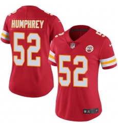 Women's Nike Kansas City Chiefs #52 Creed Humphrey Red Team Color Stitched NFL Vapor Untouchable Limited Jersey