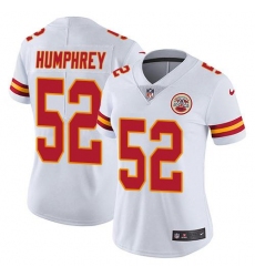 Women's Nike Kansas City Chiefs #52 Creed Humphrey White Stitched NFL Vapor Untouchable Limited Jersey