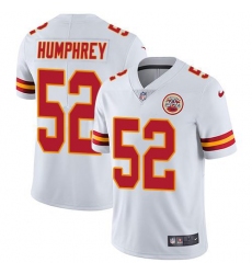 Youth Nike Kansas City Chiefs #52 Creed Humphrey White Stitched NFL Vapor Untouchable Limited Jersey