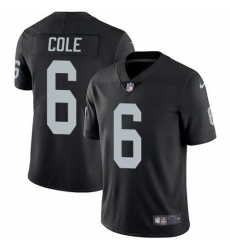 Men's Nike Las Vegas Raiders #6 AJ Cole Black Team Color Stitched NFL Vapor Untouchable Limited Jersey