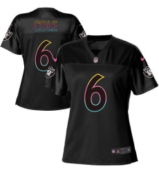 Women's Nike Las Vegas Raiders #6 AJ Cole Black NFL Fashion Game Jersey