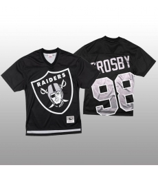 Unisex Las Vegas Raiders #98 Maxx Crosby Black Mitchell & Nell Big Face Fashion Limited NFL Jersey