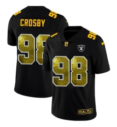 Unisex Las Vegas Raiders #98 Maxx Crosby Black Nike Golden Sequin Vapor Limited NFL Jersey