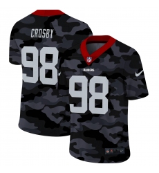 Unisex Las Vegas Raiders #98 Maxx Crosby Nike 2020 Black CAMO Vapor Untouchable Limited Stitched NFL Jersey