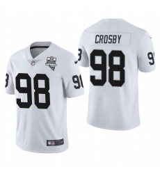 Unisex Las Vegas Raiders #98 Maxx Crosby Nike 2020 Inaugural Season Vapor Limited NFL Jersey White