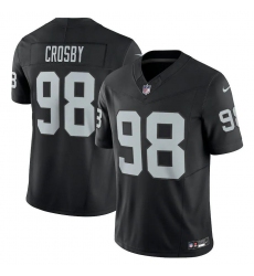 Unisex Las Vegas Raiders #98 Maxx Crosby Nike Black Vapor F.U.S.E. Limited Jersey