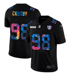 Unisex Las Vegas Raiders #98 Maxx Crosby Nike Multi-Color Black 2020 NFL Crucial Catch Vapor Untouchable Limited Jersey